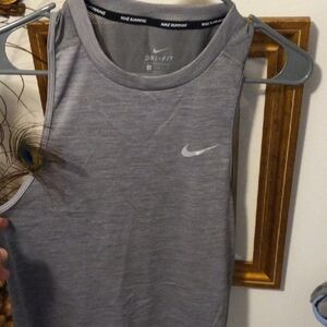 Nike Heather Gray Dri-FIT Running Tank